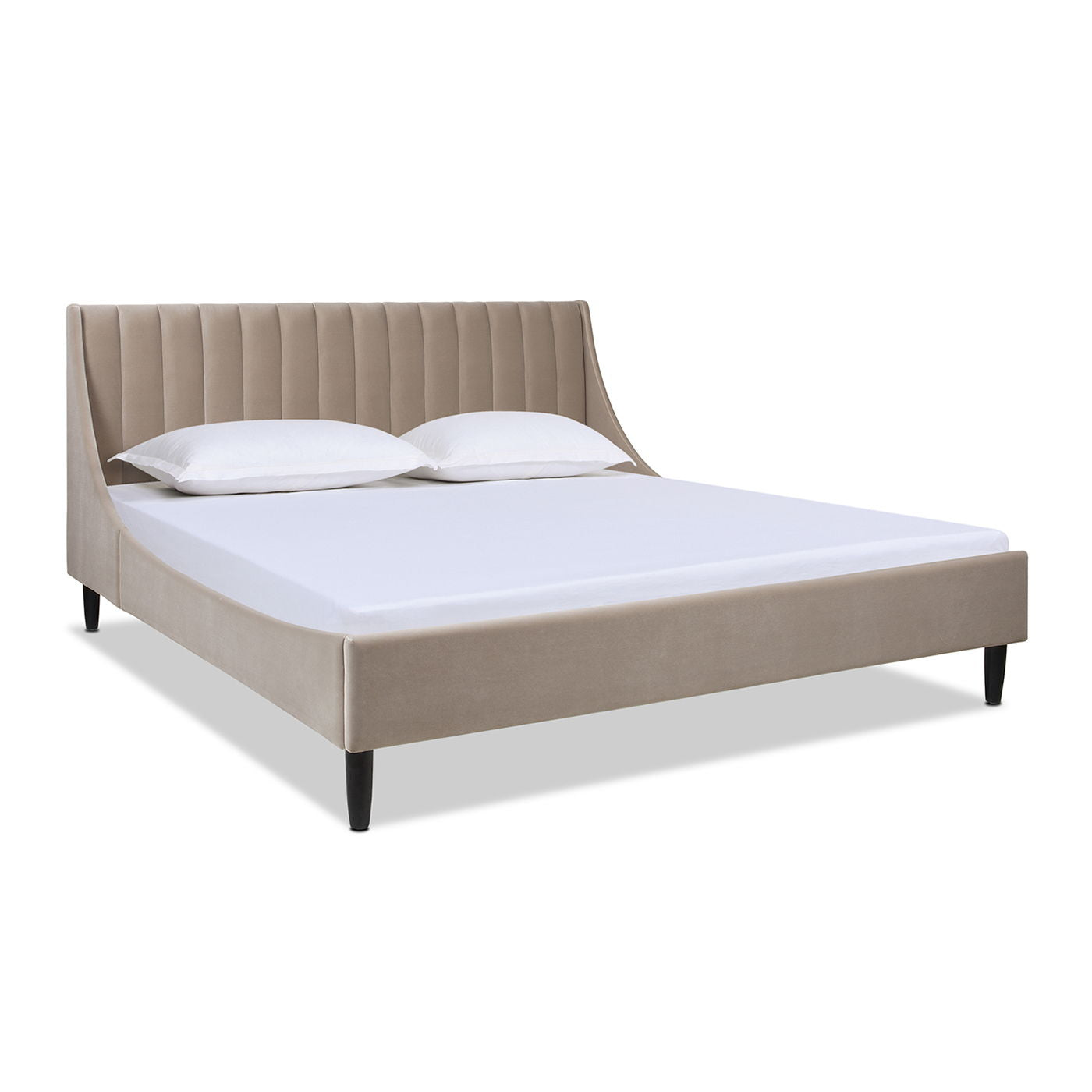 Aspen - Vertical Tufted Modern Headboard Platform Bed Set Jennifer Taylor Home