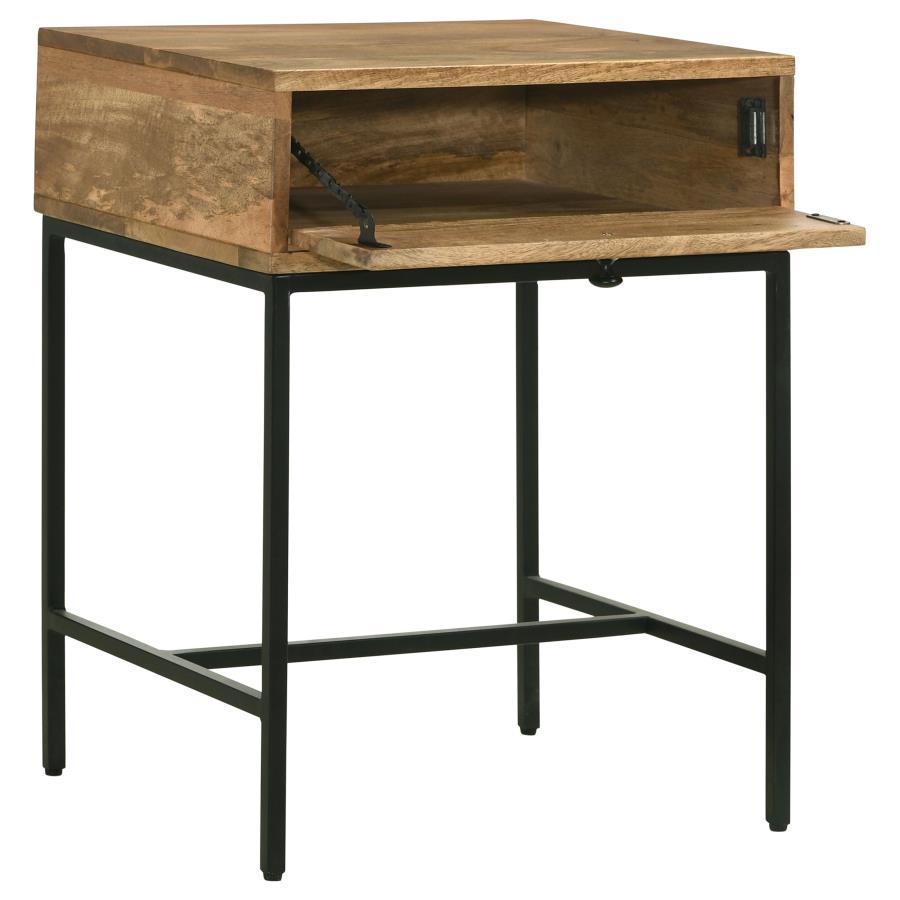 Stephie - Rectangular Side End Table With Storage - Honey Brown Coaster Fine Furniture