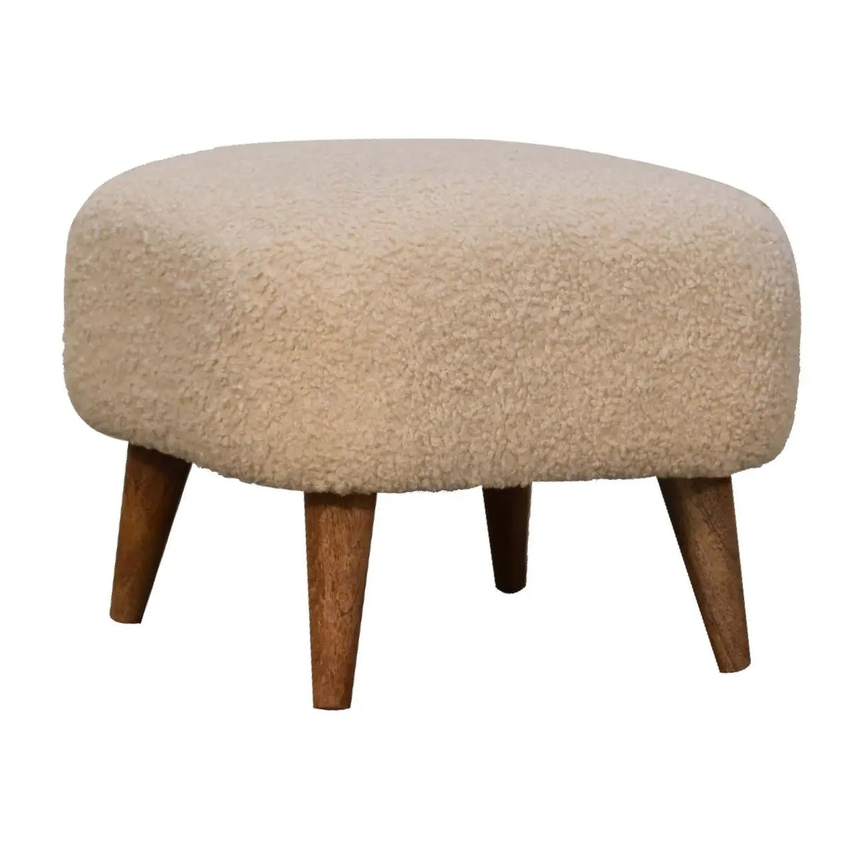 Square Footstool - Cream Artisan Furniture