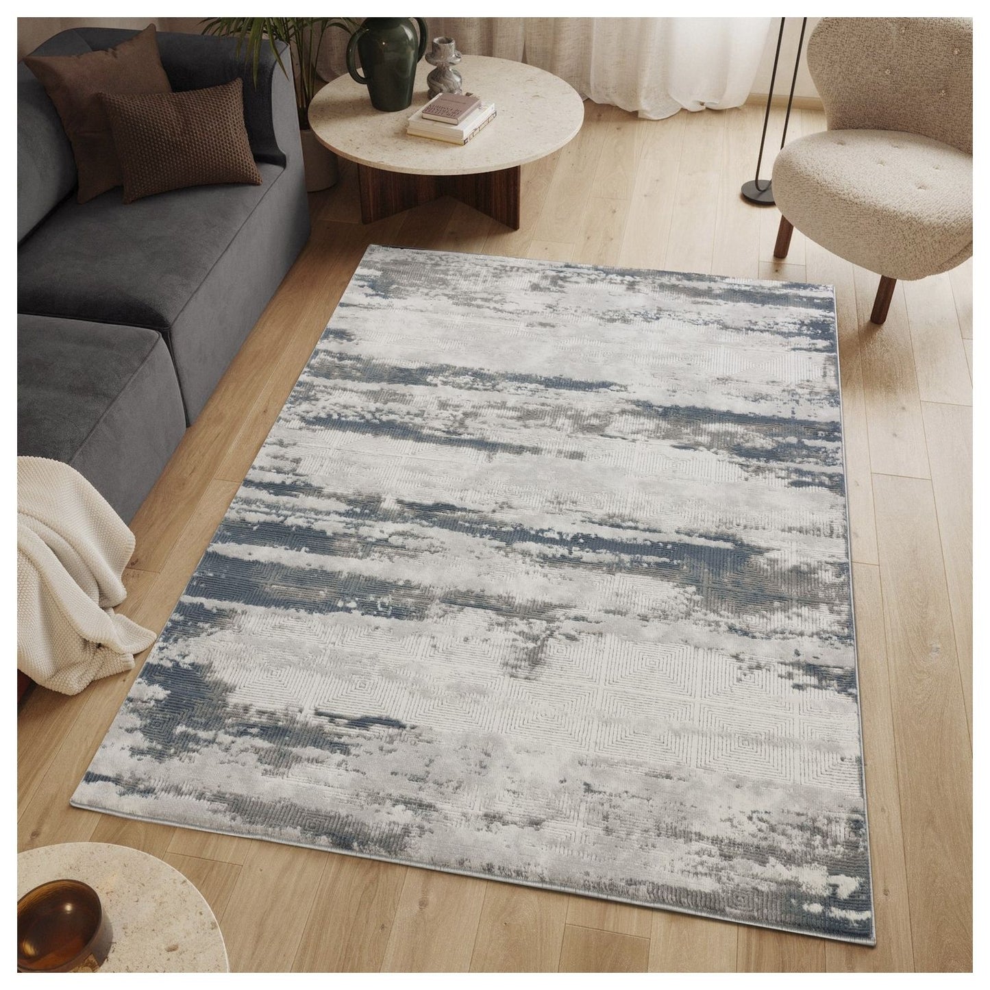Geometrix - Contemporary Area Rug Icona Home Decor