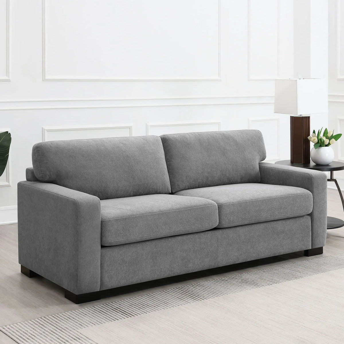 Vicente - Sleeper Sofa With Queen Mattress - Gray Furniture Max