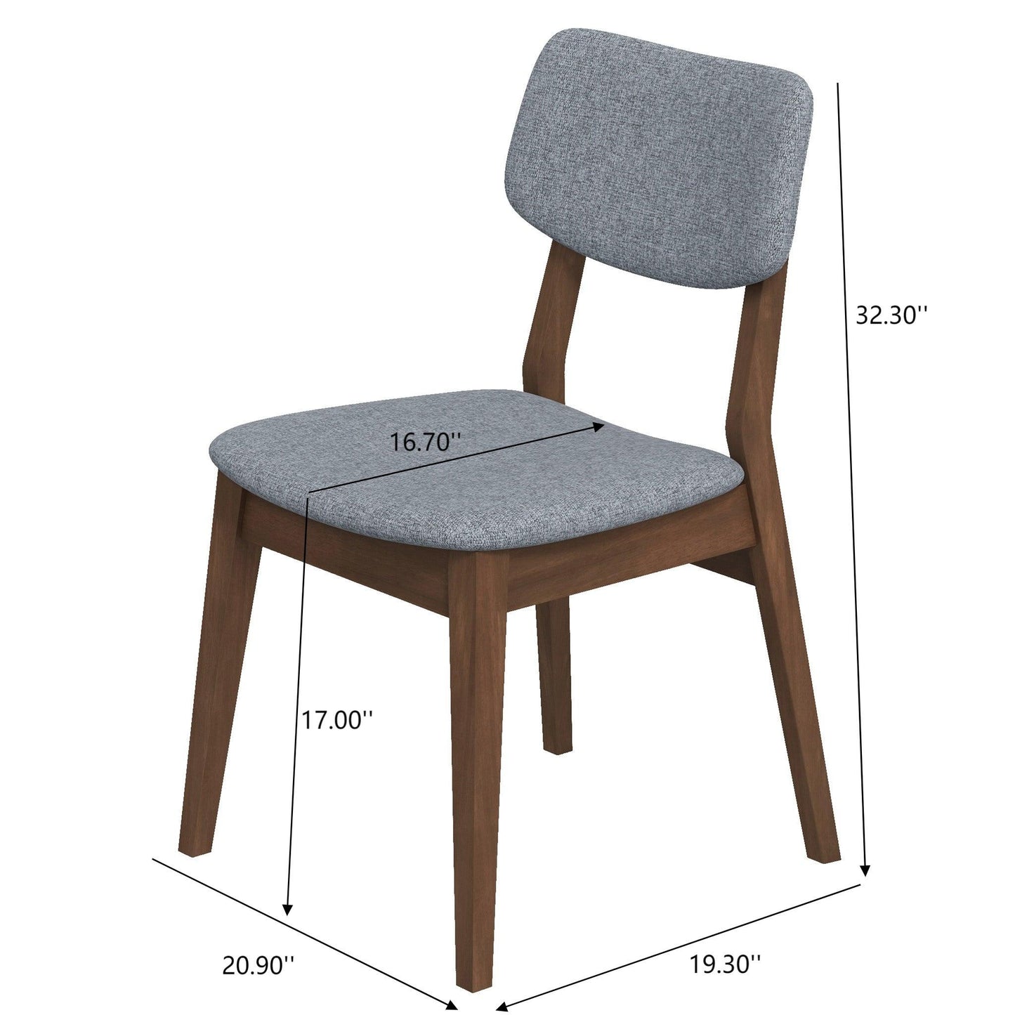 Carlos - Solid Back Side Chair (Set of 2) Ashcroft Furniture