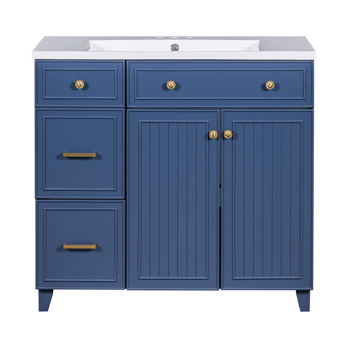 Bathroom Vanity With Sink, Soft Close Doors, Adjustable Shelves Hearth and Haven