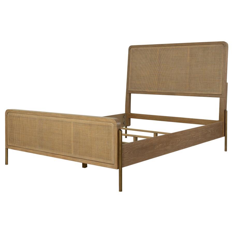 Arini - Rattan Panel Bed CoasterElevations