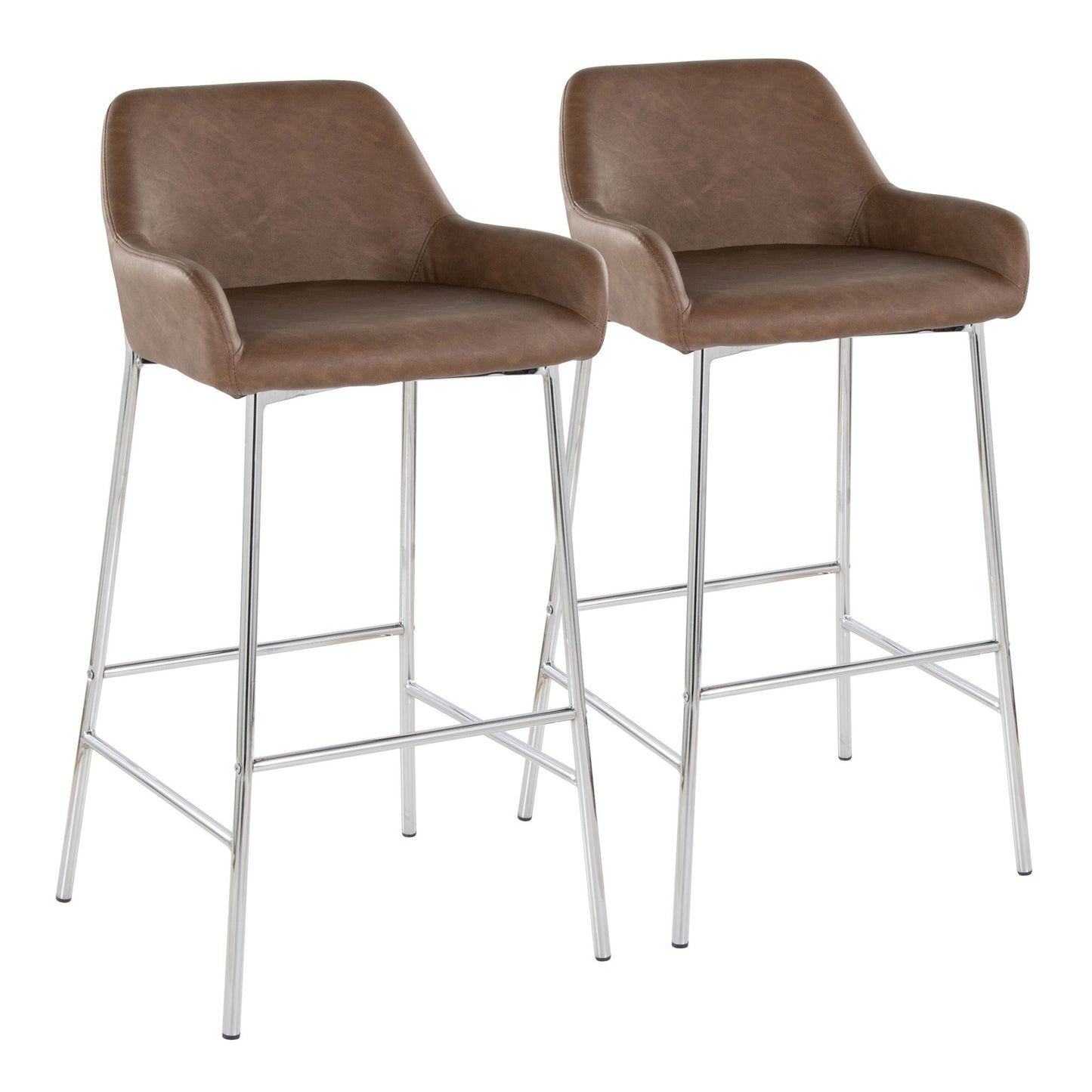 Daniella - Contemporary Fixed Height Barstool (Set of 2) Lumi Source