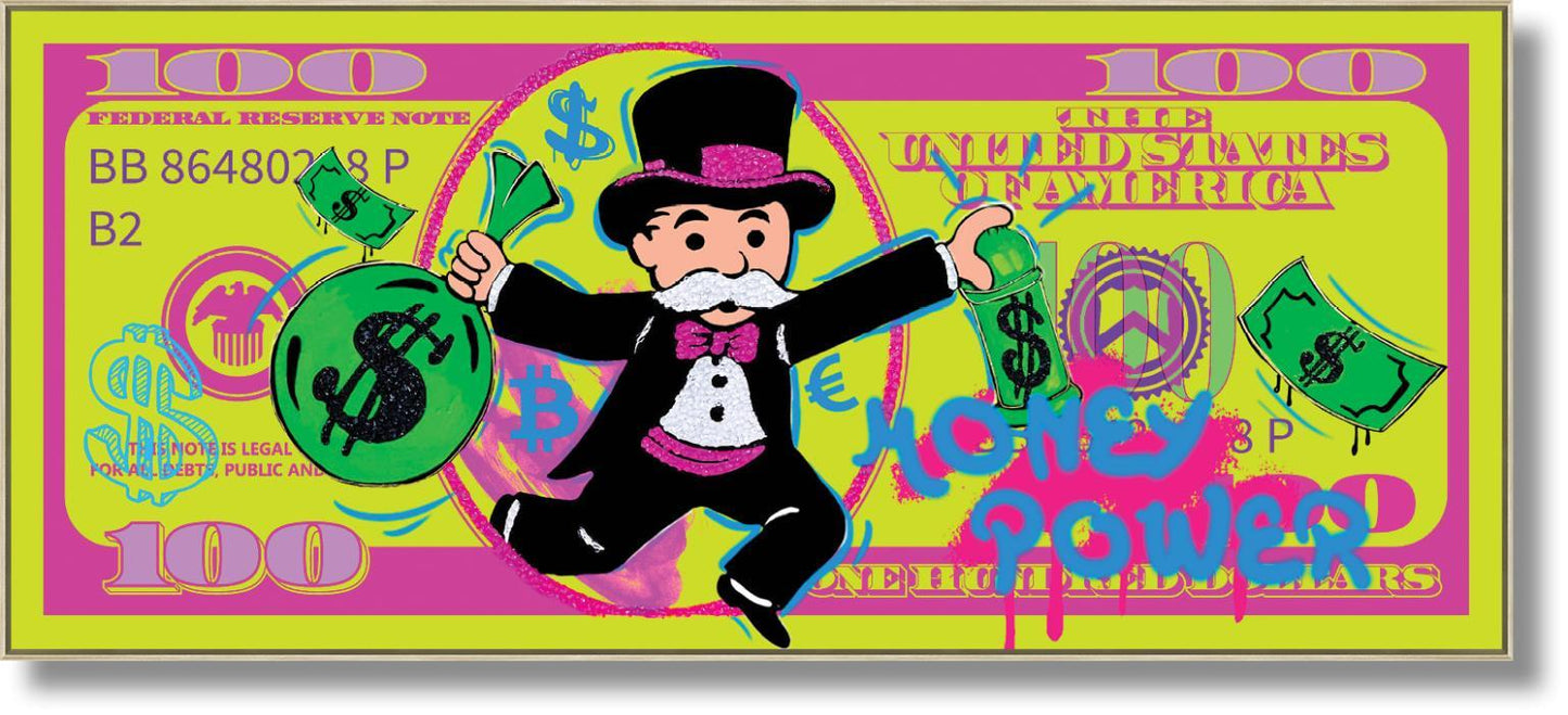 Vivid Fortune Parade - 28" x 63" Framed Wall Art Classy Art