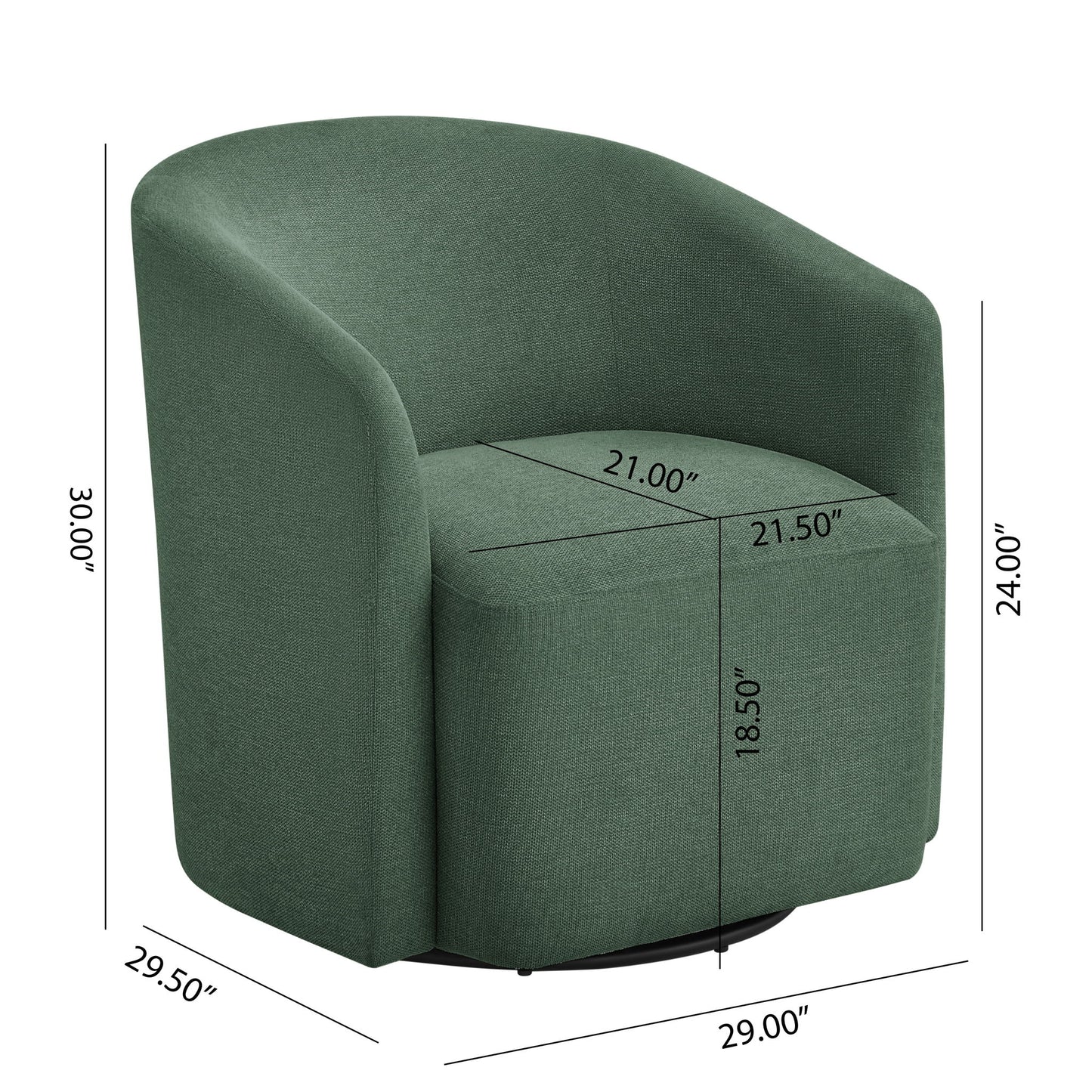 Ardena - Modern Swivel Barrel Chair Ridgecrest Home