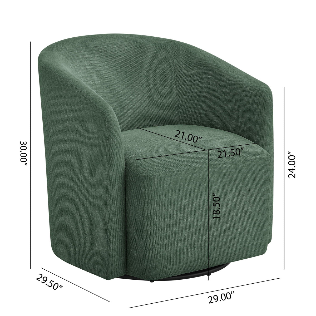 Ardena - Modern Swivel Barrel Chair Ridgecrest Home