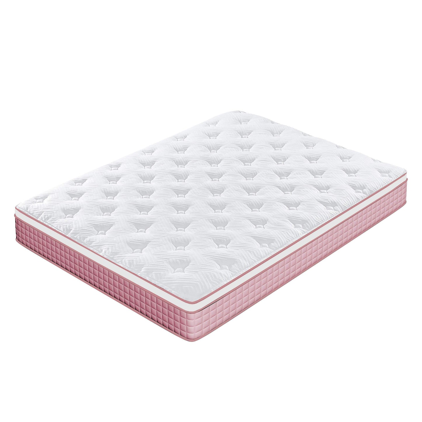 12" Hybrid Mattress With Individual Pocket Spring, Comortable Memory Foam Home Essentials
