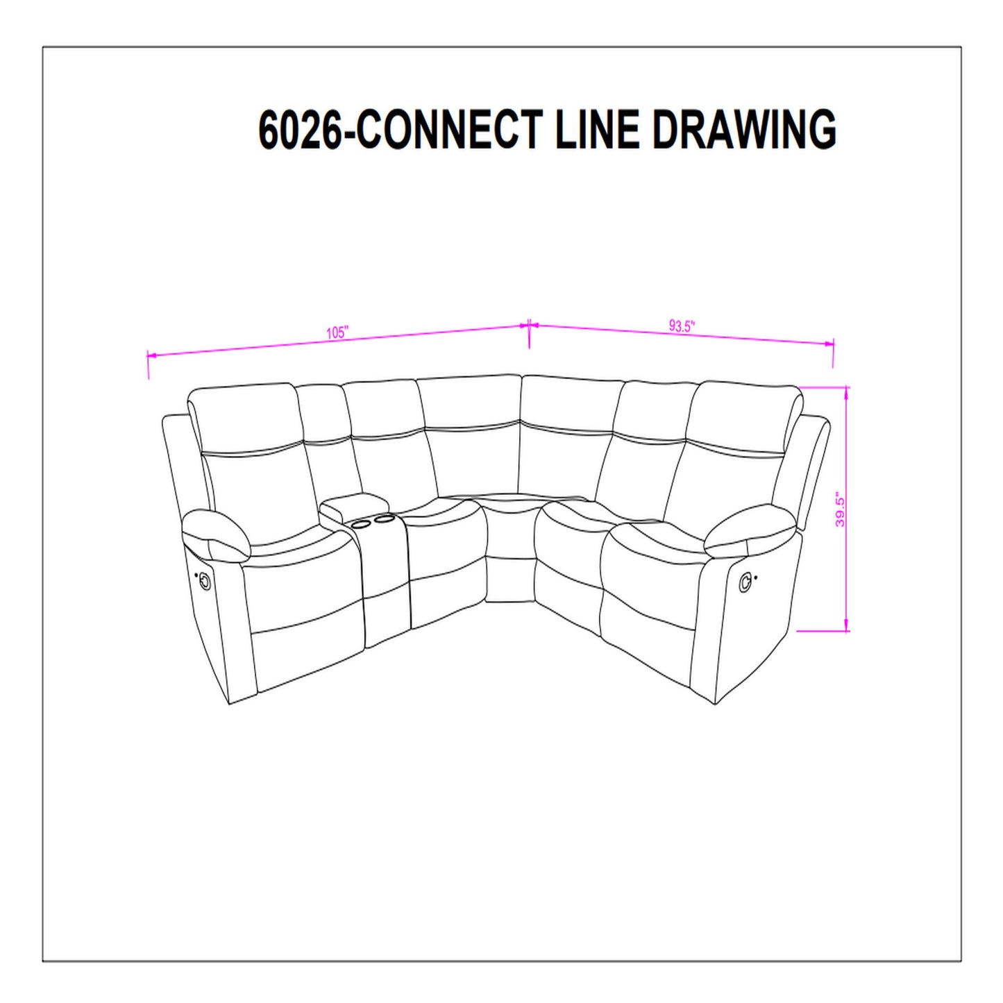 Sectional Sofa With Recline And Storage Global Furniture USA