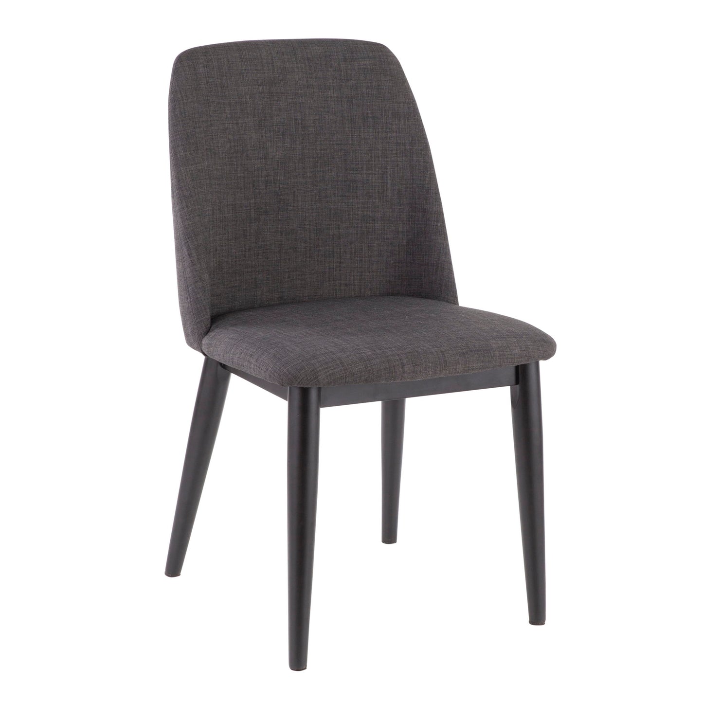 Tintori - Contemporary Dining Chair (Set of 2) - Charcoal Lumi Source