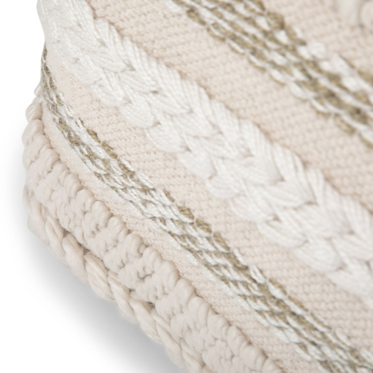 Sommer - Handcrafted Square Pouf Simpli-Home
