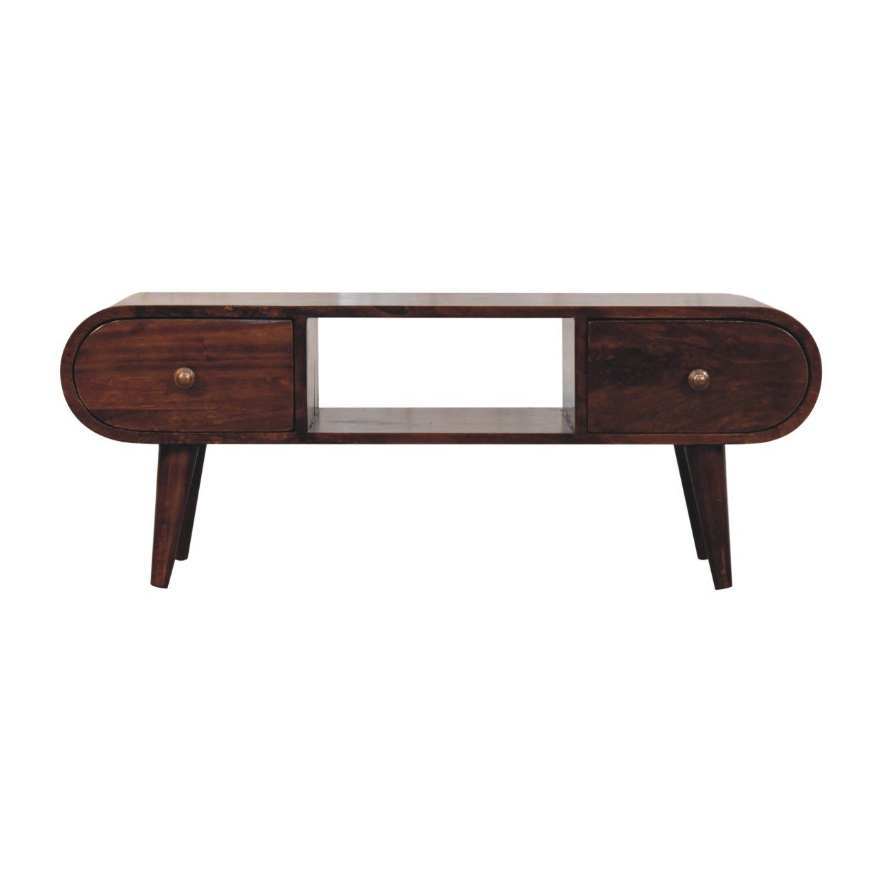 Solid Wood Circular TV Unit Artisan Furniture