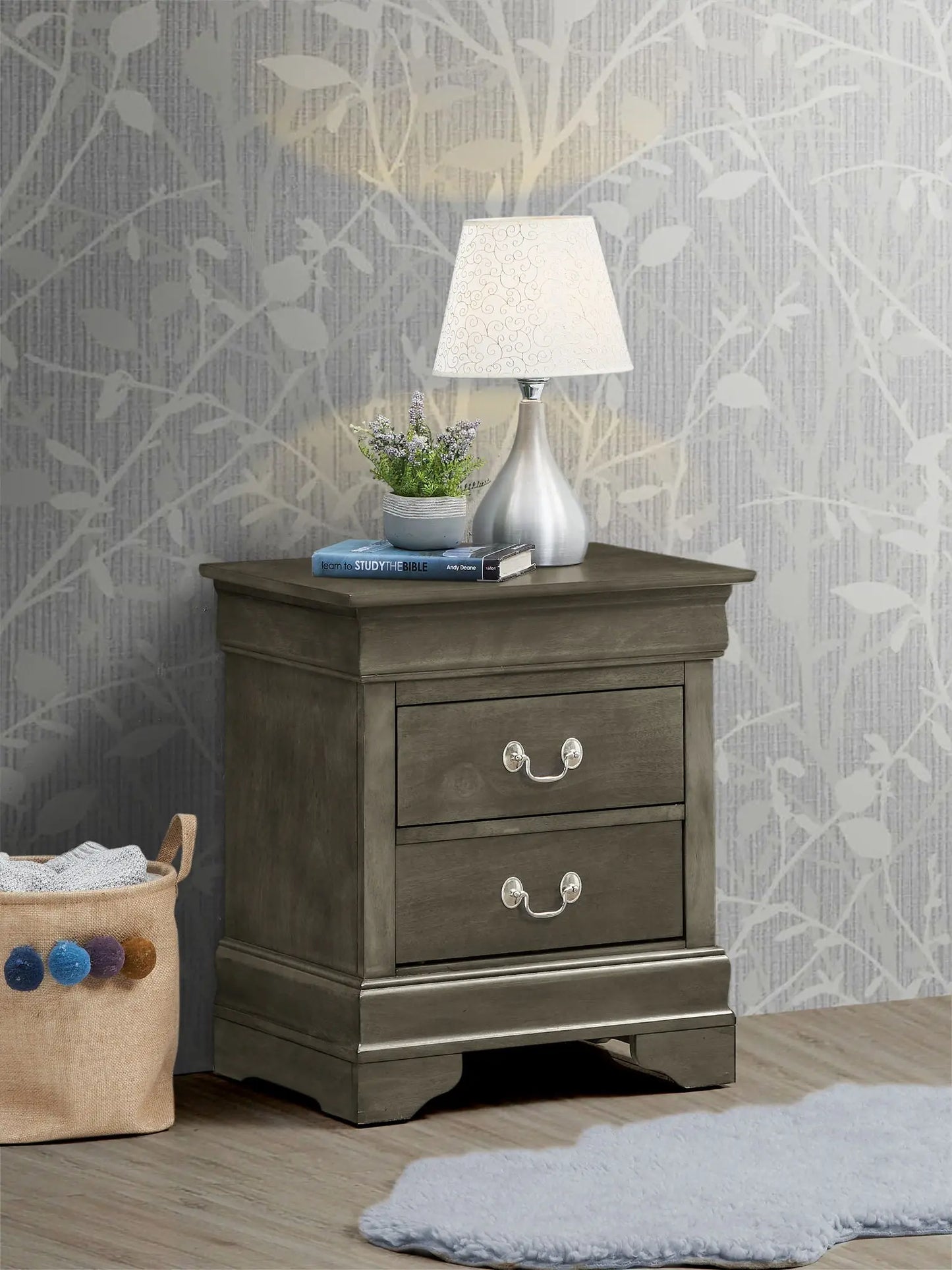 Traditional Style Design Nightstand Glory Furniture