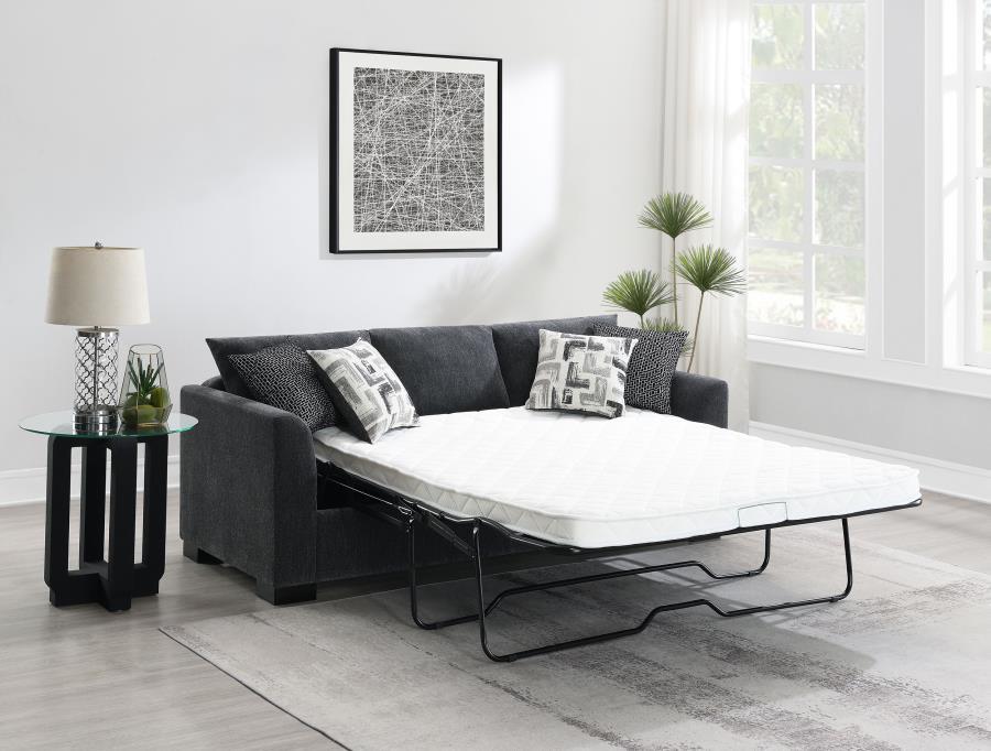 Storey - Upholstered Sleeper Sectional Chaise Sofa CoasterEveryday