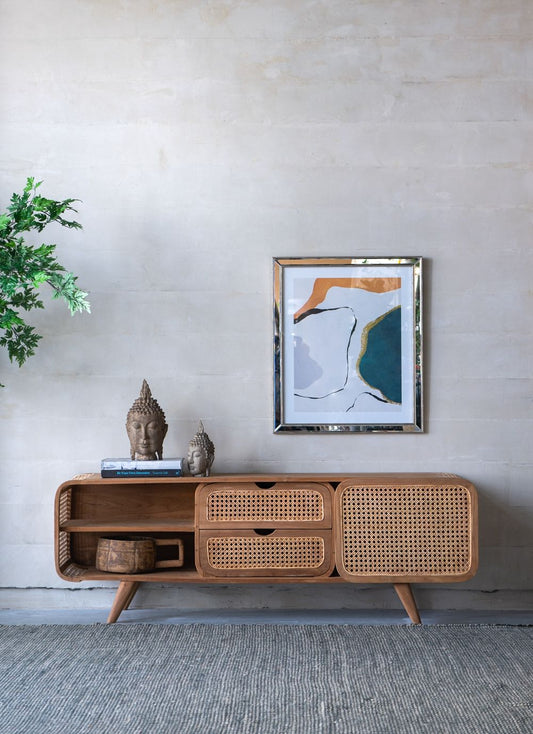 Teak Cabinet - Natural Wood / Brown Home Essentials