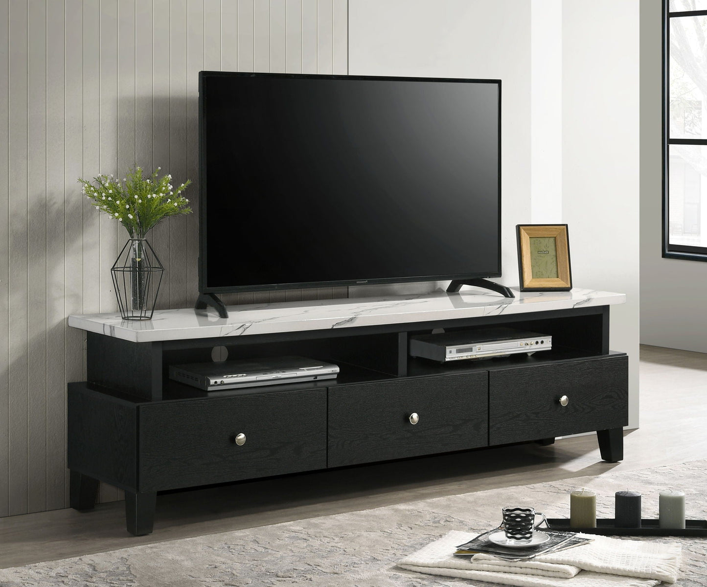 Alina - TV Stand - Black Crown Mark