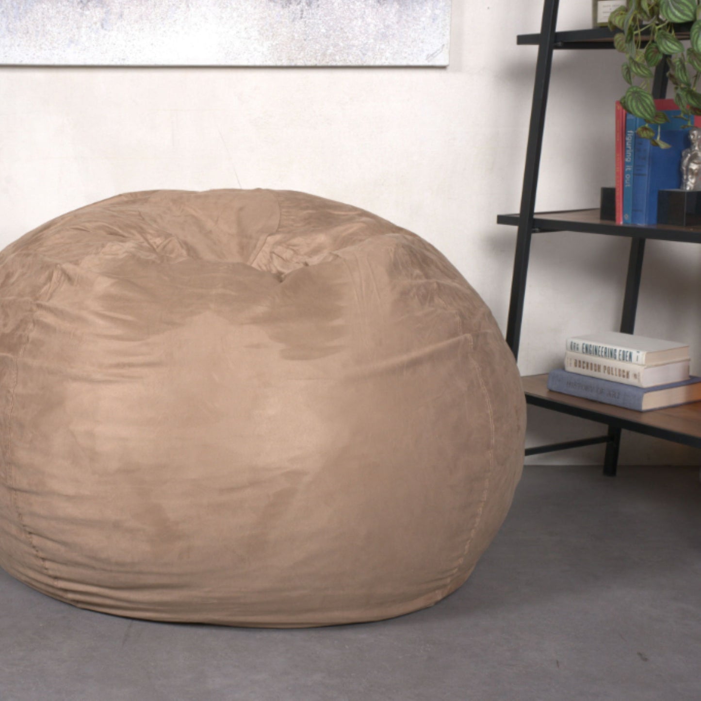 Comfortable High Density Shredded Foam Bean Bag Chair With Removable Cover Home Essentials
