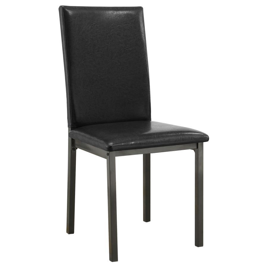 Garza - Upholstered Dining Side Chairs (Set of 2) - Black CoasterEveryday