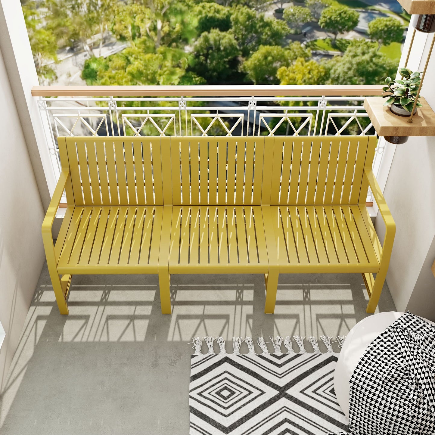 1 Piece Indoor / Outdoor 3 Seater Sofa, UV-Resistant, Waterproof And Durable Home Essentials