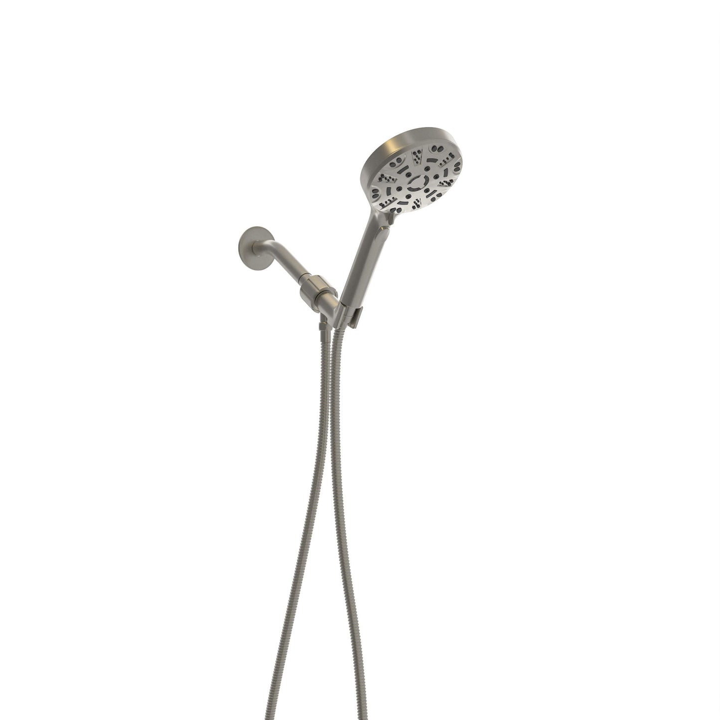 Multi Function Adjustable Hand Shower 8 Function Hand Shower, Plastic Construction - Brushed Nickel Daily Nest
