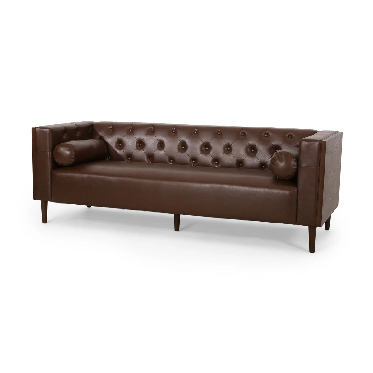 Contemporary 3 Seater Sofa With Tufted Design Noble House