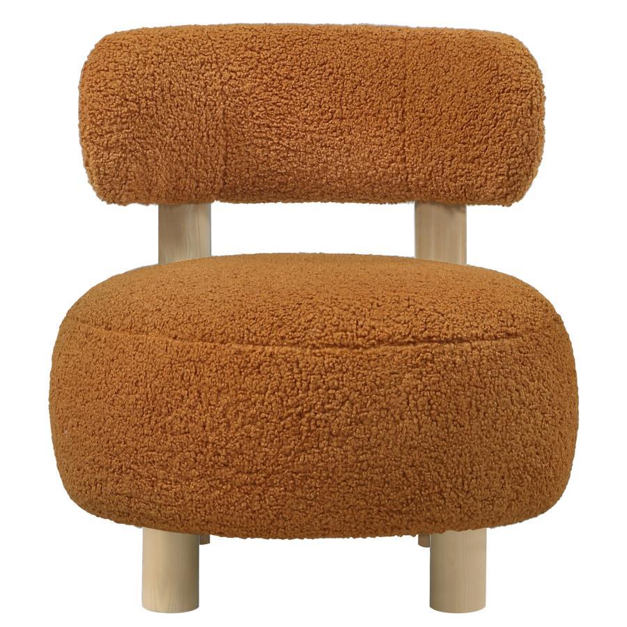 Zonie - Boucle Upholstered Barrel Back Accent Chair CoasterEveryday