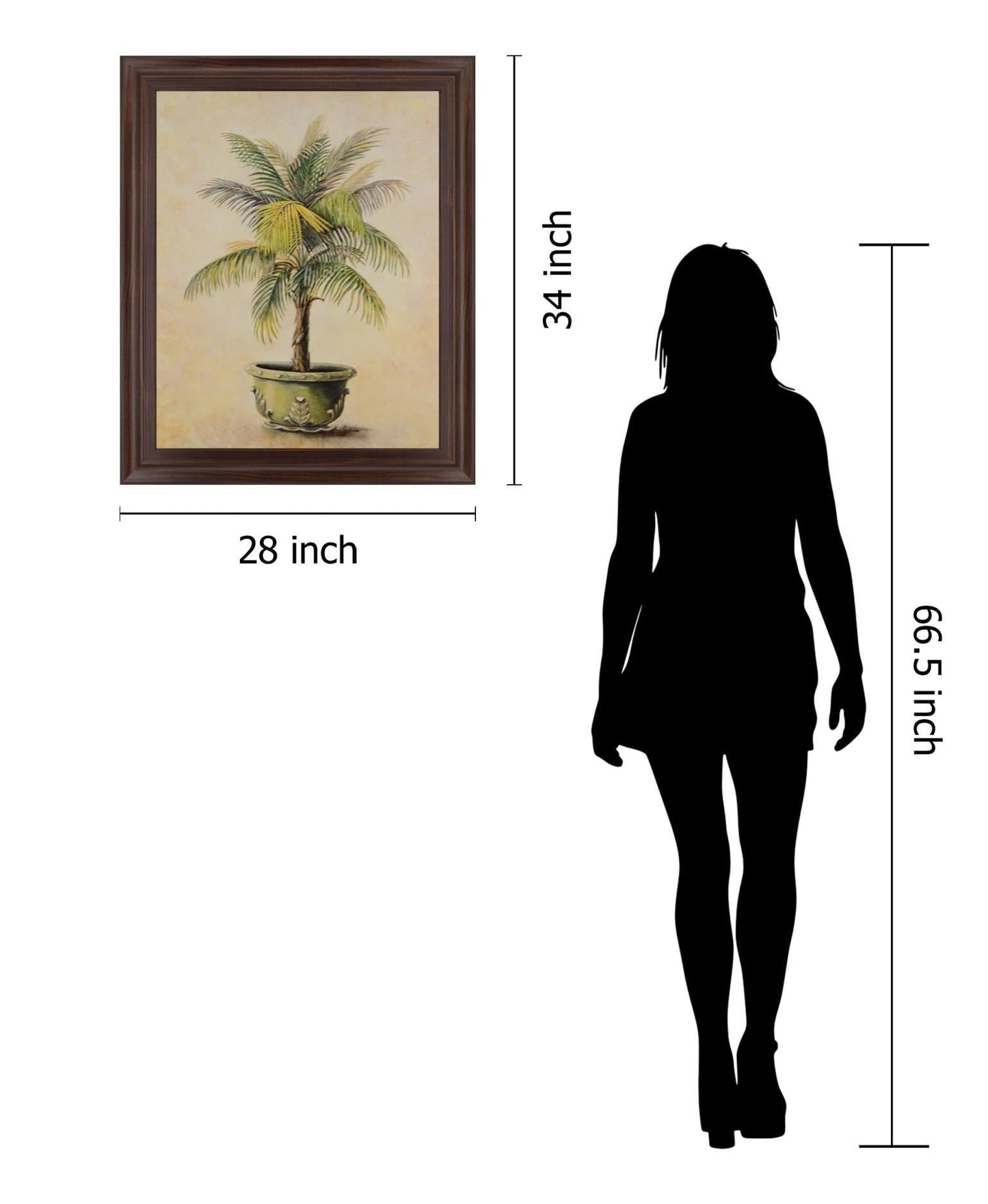 Verdant Fronds - 28" x 34" Framed Wall Art Classy Art