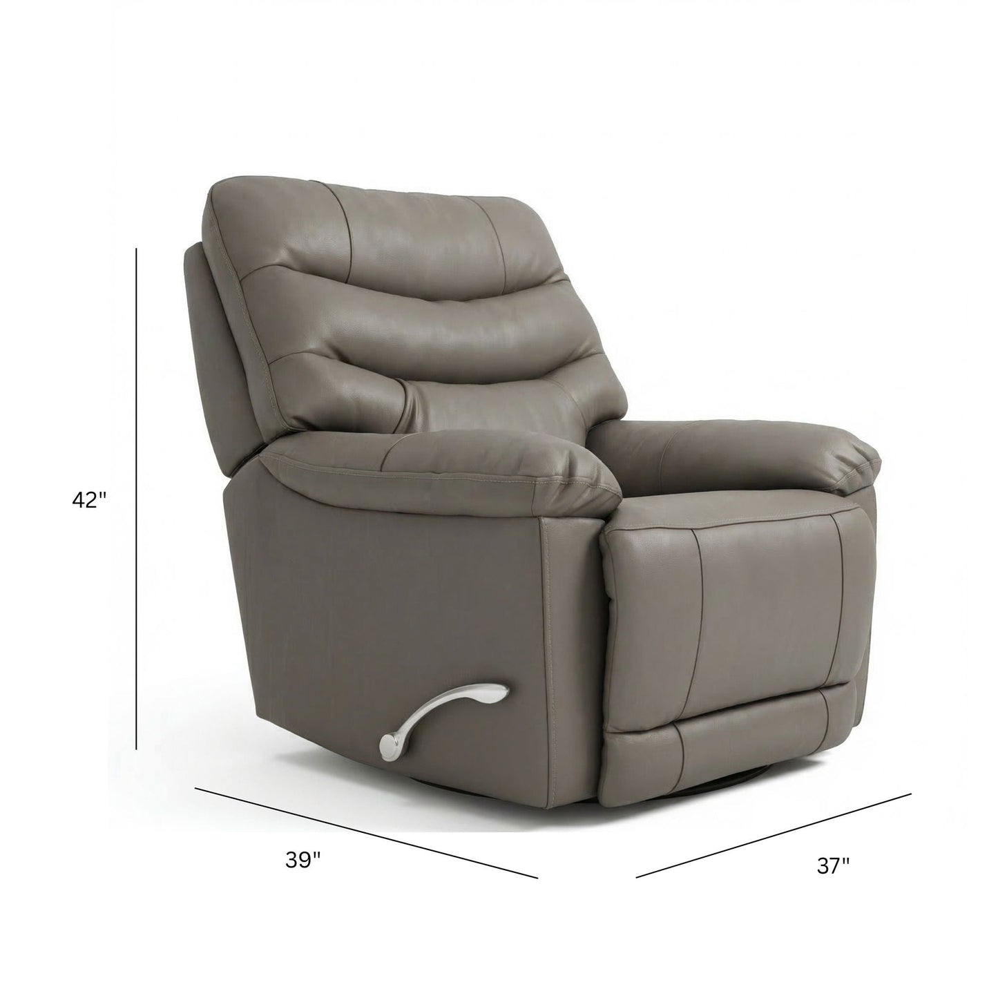 Oslo Antelope - Swivel Glider Recliner With Manual Footrest Home Essentials