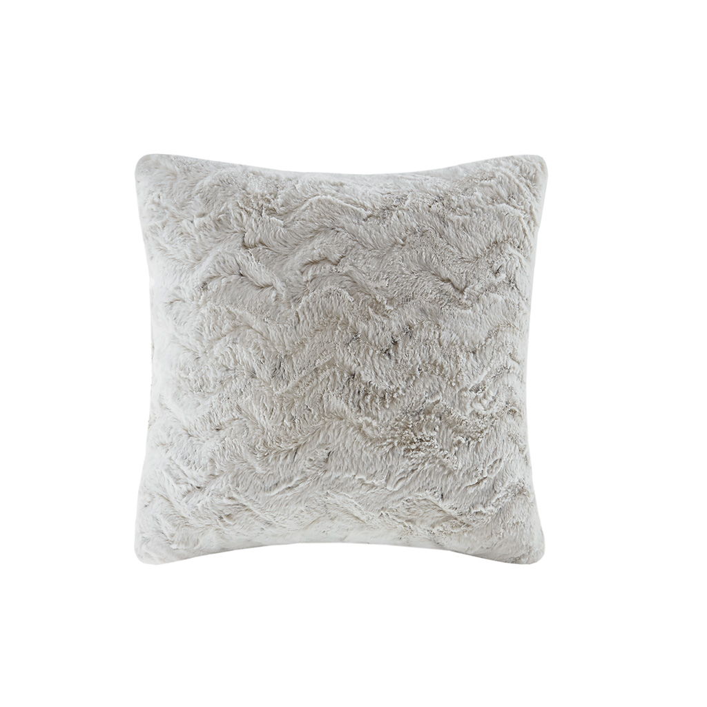 Zuri - Square Pillow - Snow Leopard Madison Park