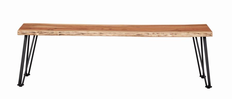 Sherman - Wood Dining Bench - Natural Acacia CoasterEssence