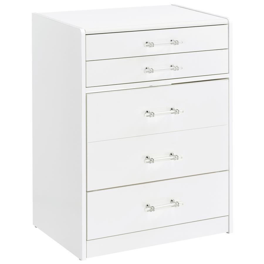 Danbury - 3-Drawer Makeup Vanity & Stool Set Coaster Fine Furniture