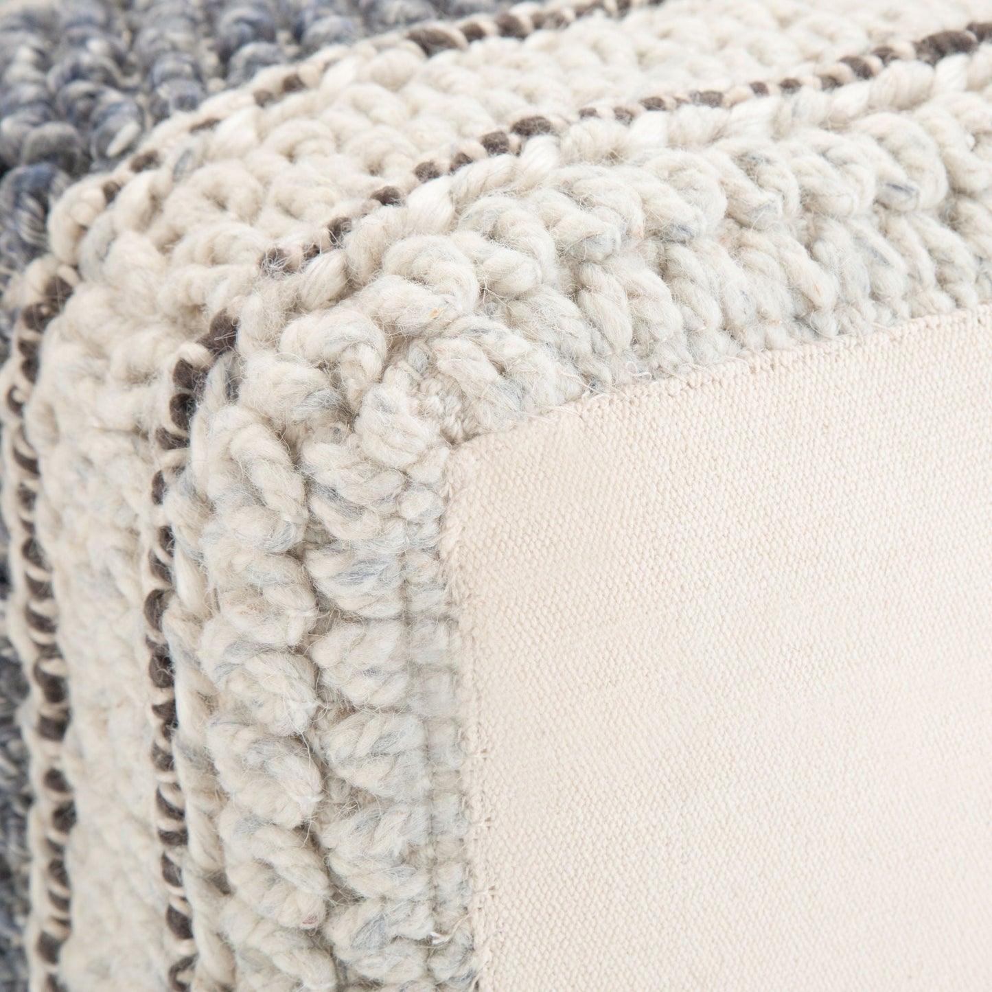 Grady - Handcrafted Square Pouf Simpli-Home