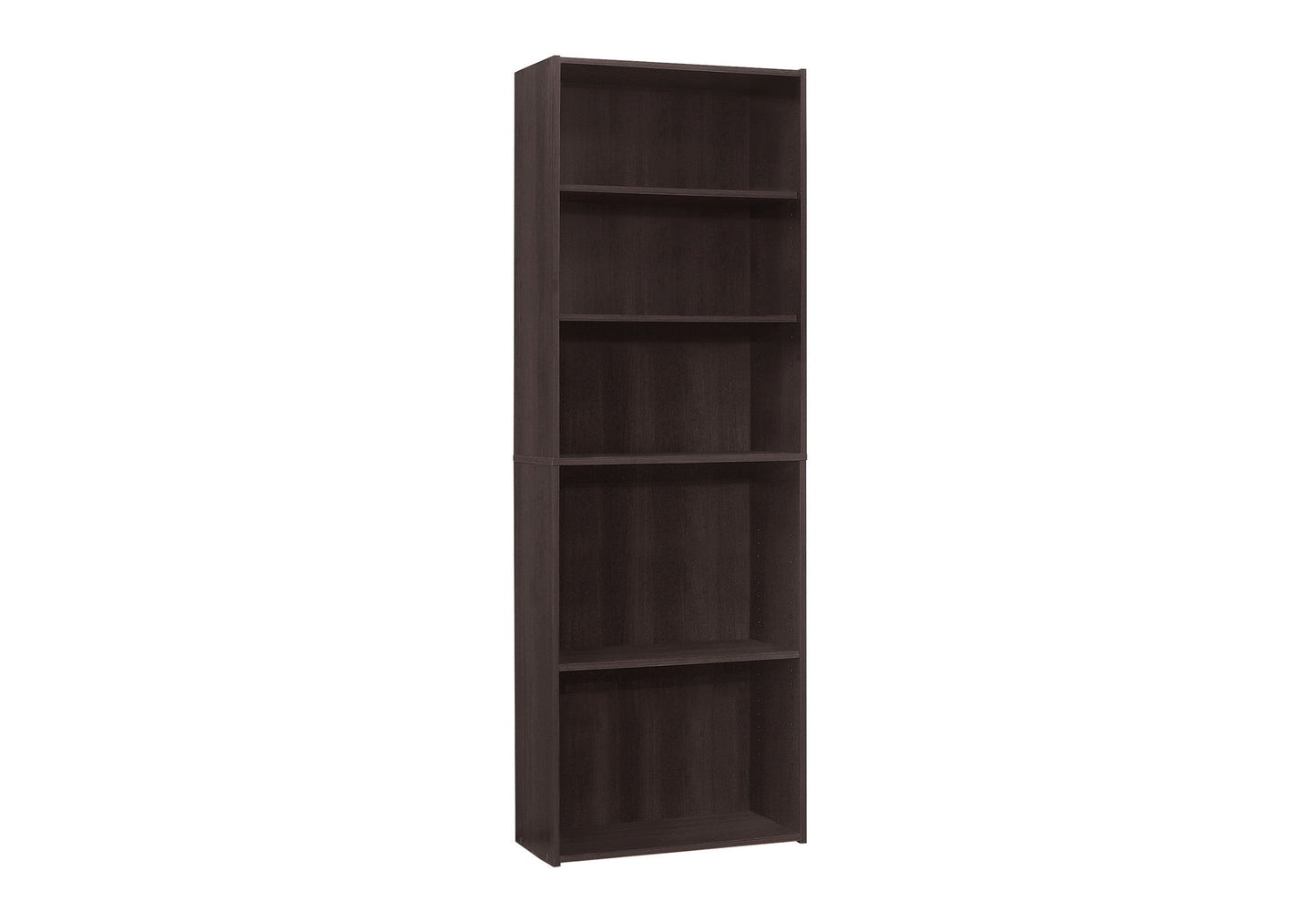 Bookshelf, Bookcase, 6 Tier, For Office, Transitional 8th Street