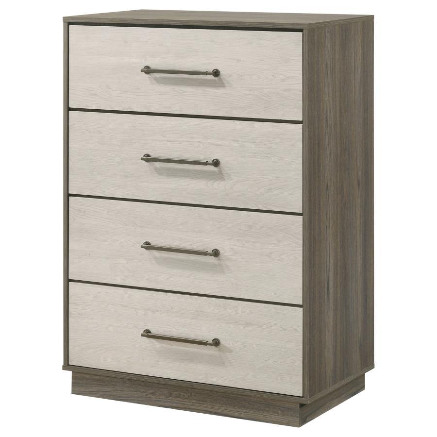 Fenwick - 4-Drawer Chest Of Drawers - Gray Oak Coaster Fine Furniture