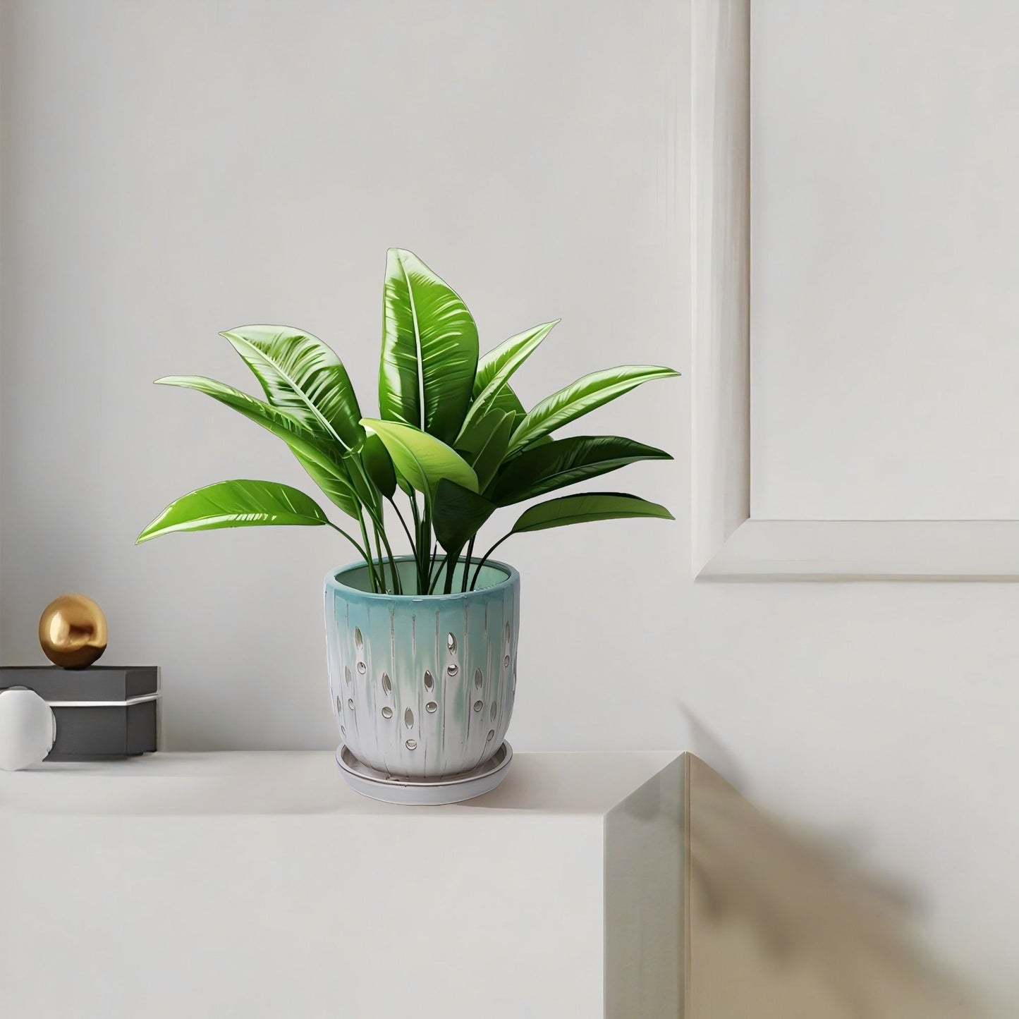Flowerpot With Drainage Hole (Set of 2) Daily Nest