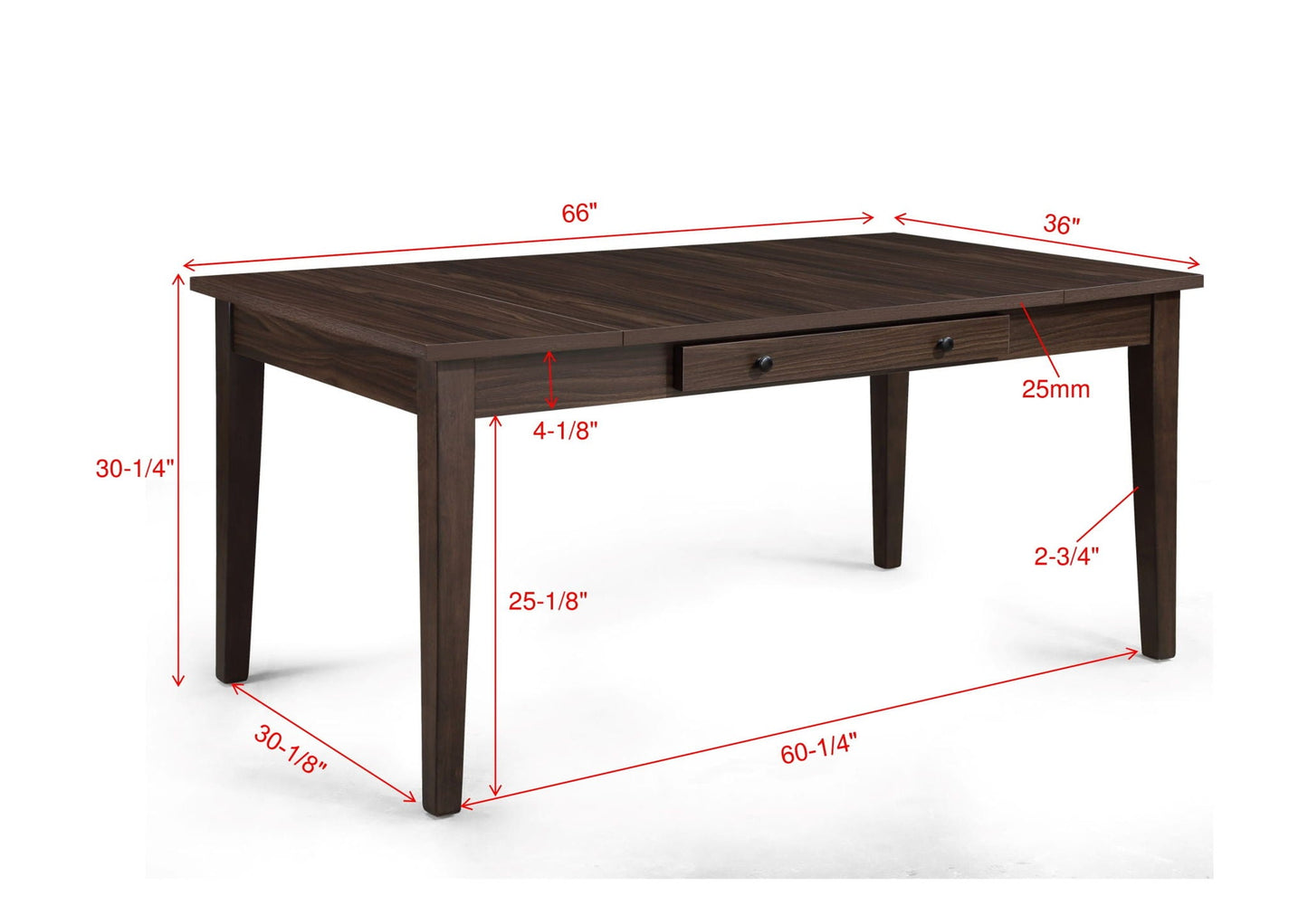 Wagner - Dining Table With Storage - Brown Crown Mark