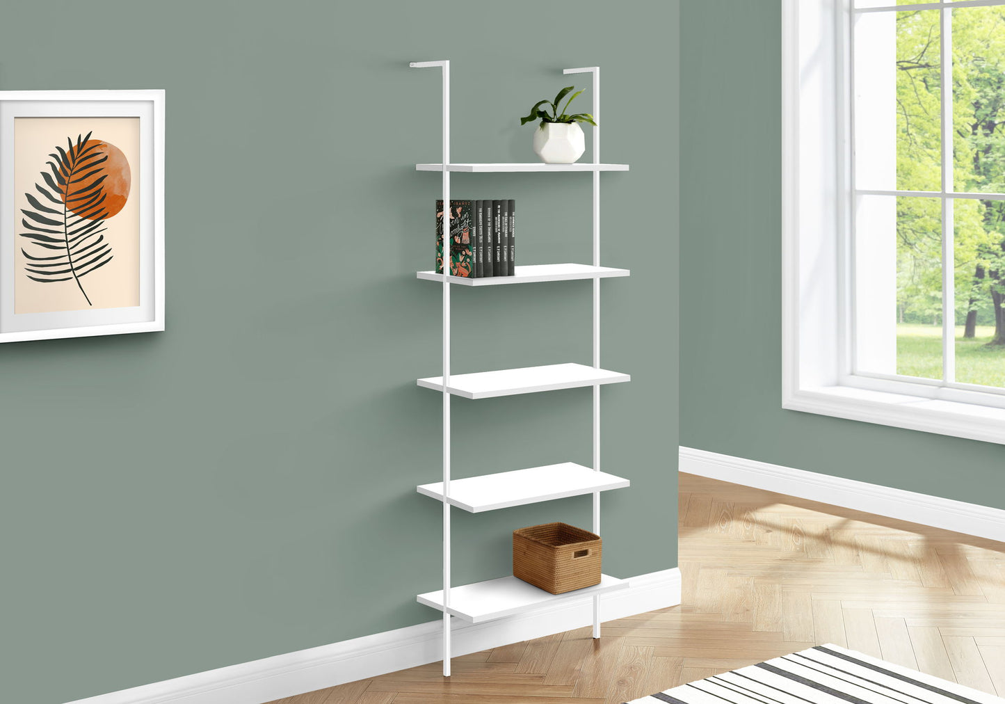 Etagere Bookcase Ladder 5 Tier For Office 8th Street