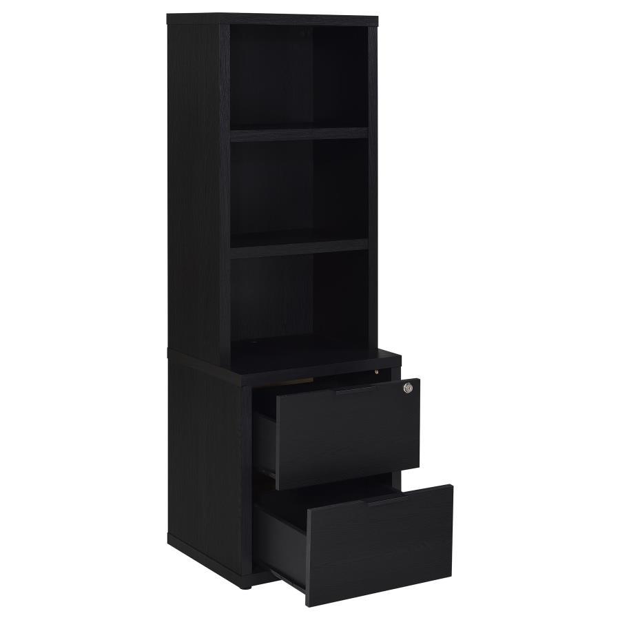 Westpark - 3-Shelf Bookcase USB And Lockable Drawer Coaster Fine Furniture