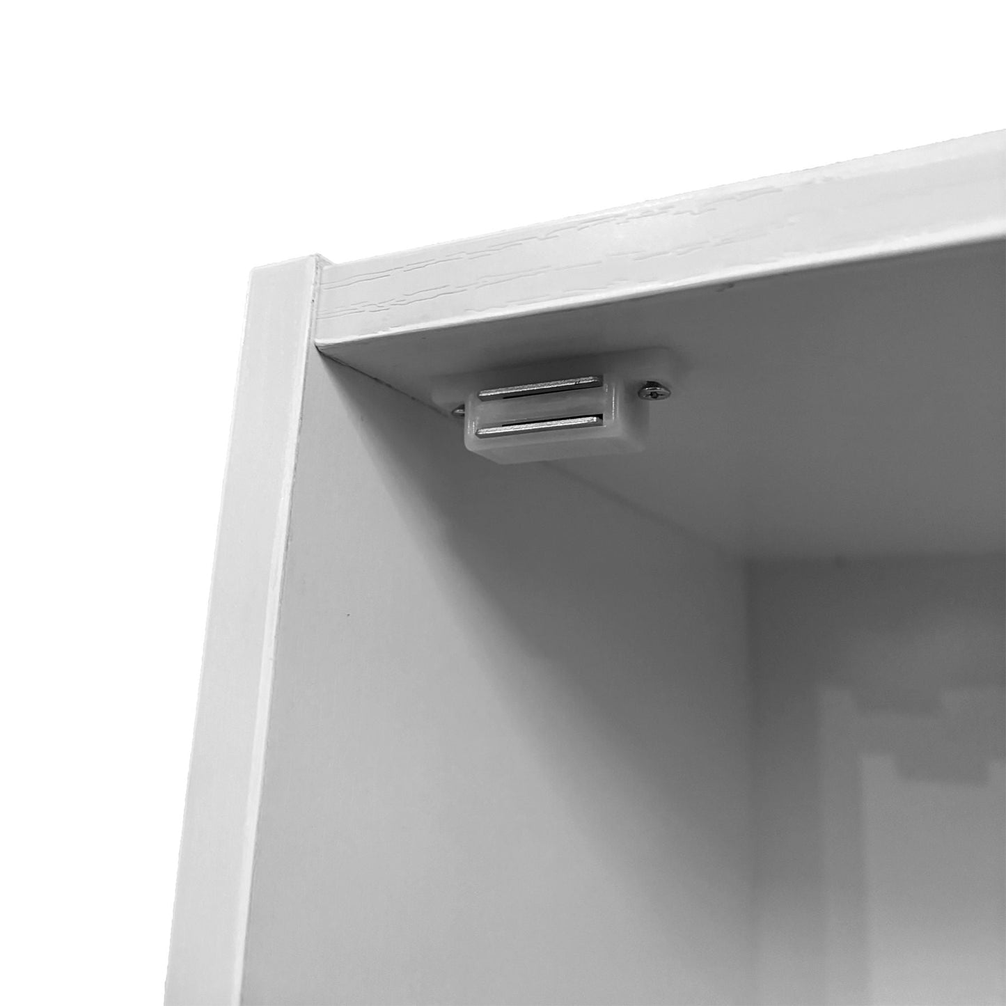 3 Door Storage Utility Cabinet Entryway Living Room Garage Hallway Bathroom Knob Handle - White Home Essentials