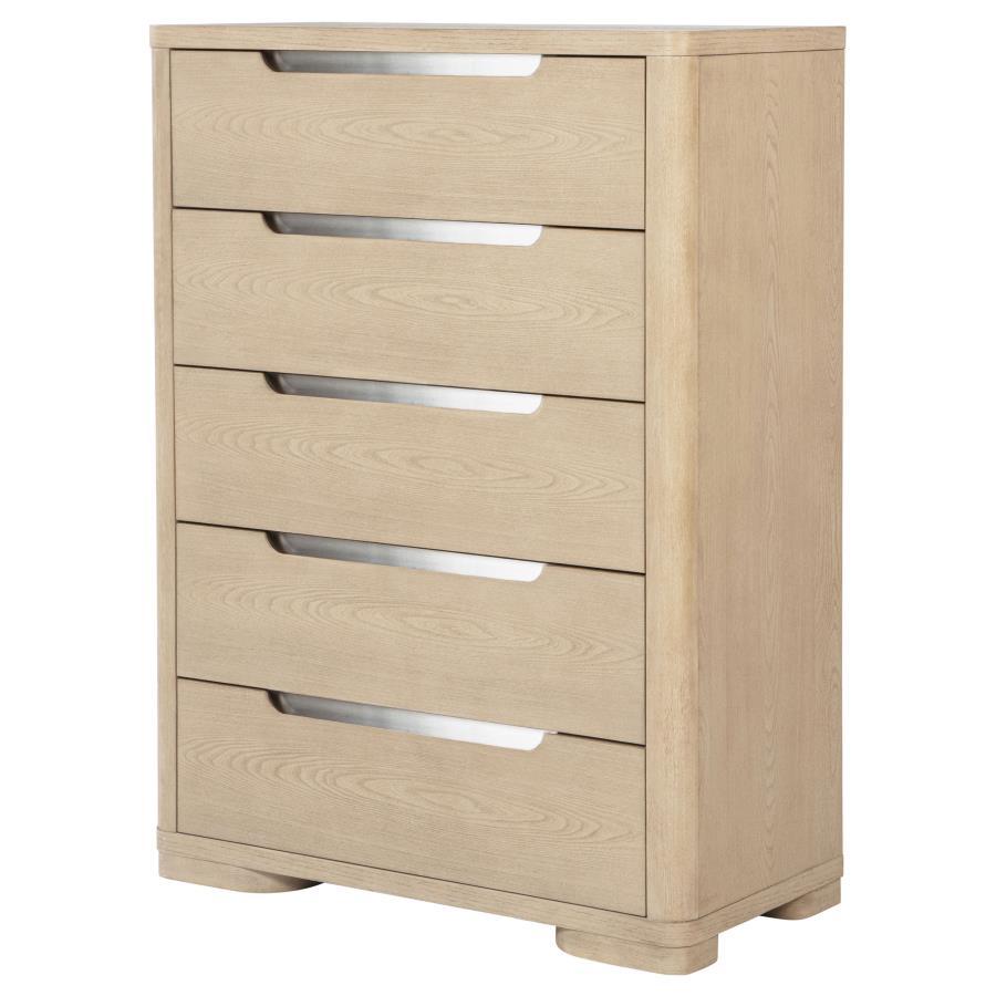 Ladera - 5-Drawer Bedroom Chest Of Drawers - Light Elm Coaster Fine Furniture