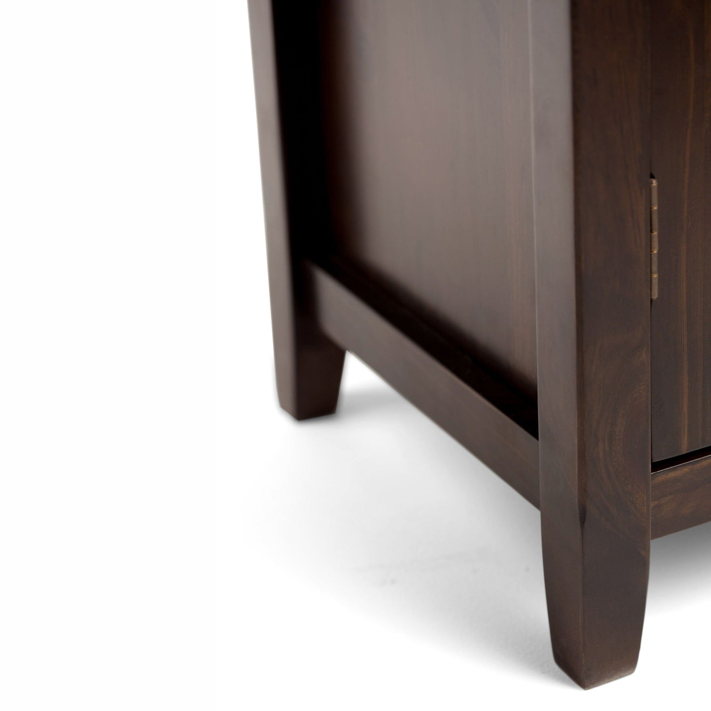 Burlington - Medium Storage Cabinet - Mahogany Brown Simpli-Home