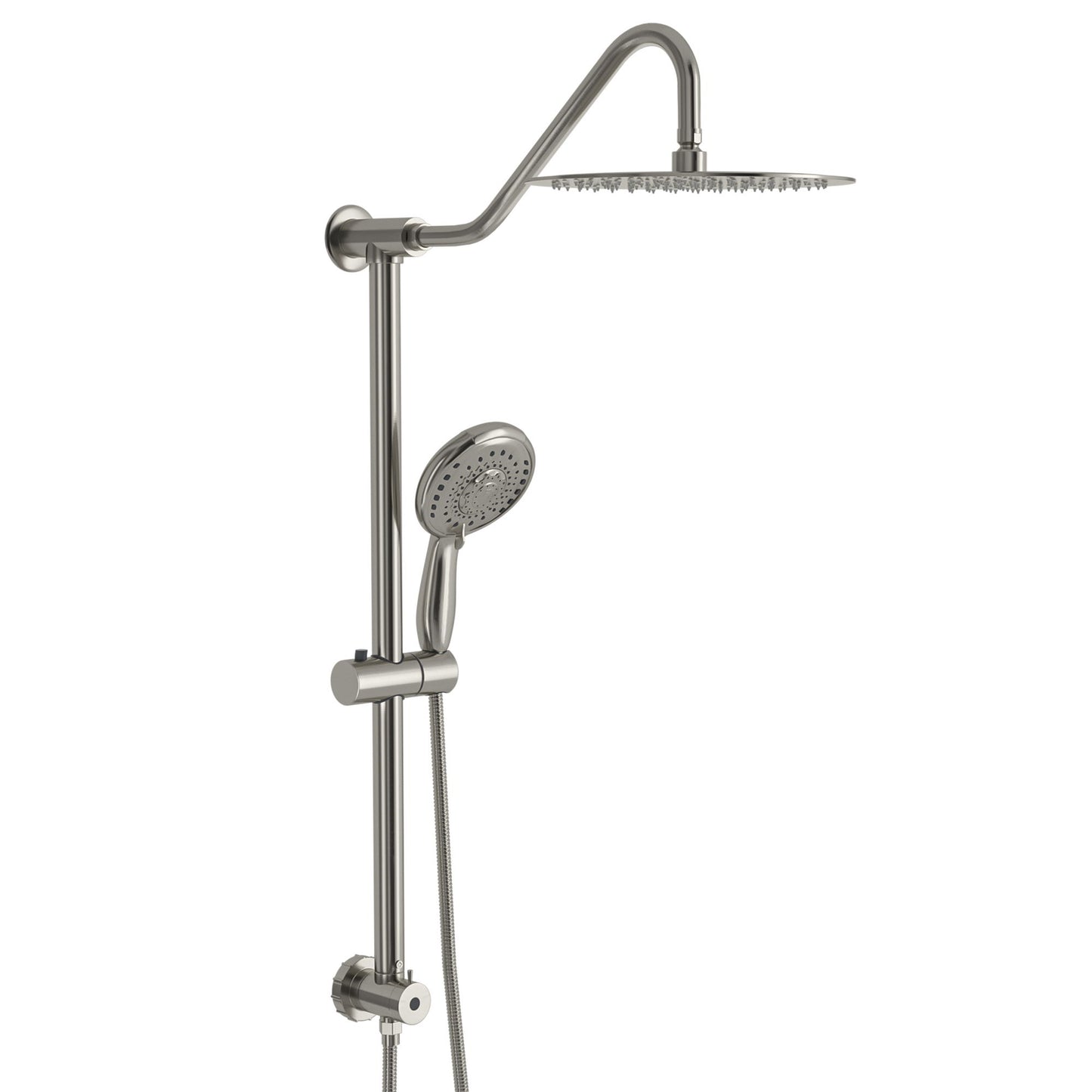 Shower System With 5 Function Rain Hand Shower And Slide Bar Combo Daily Nest