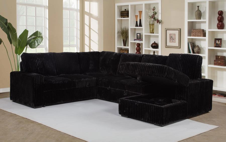 Devonshire - Sleeper Sectional Sofa Storage Chaise Coaster Fine Furniture