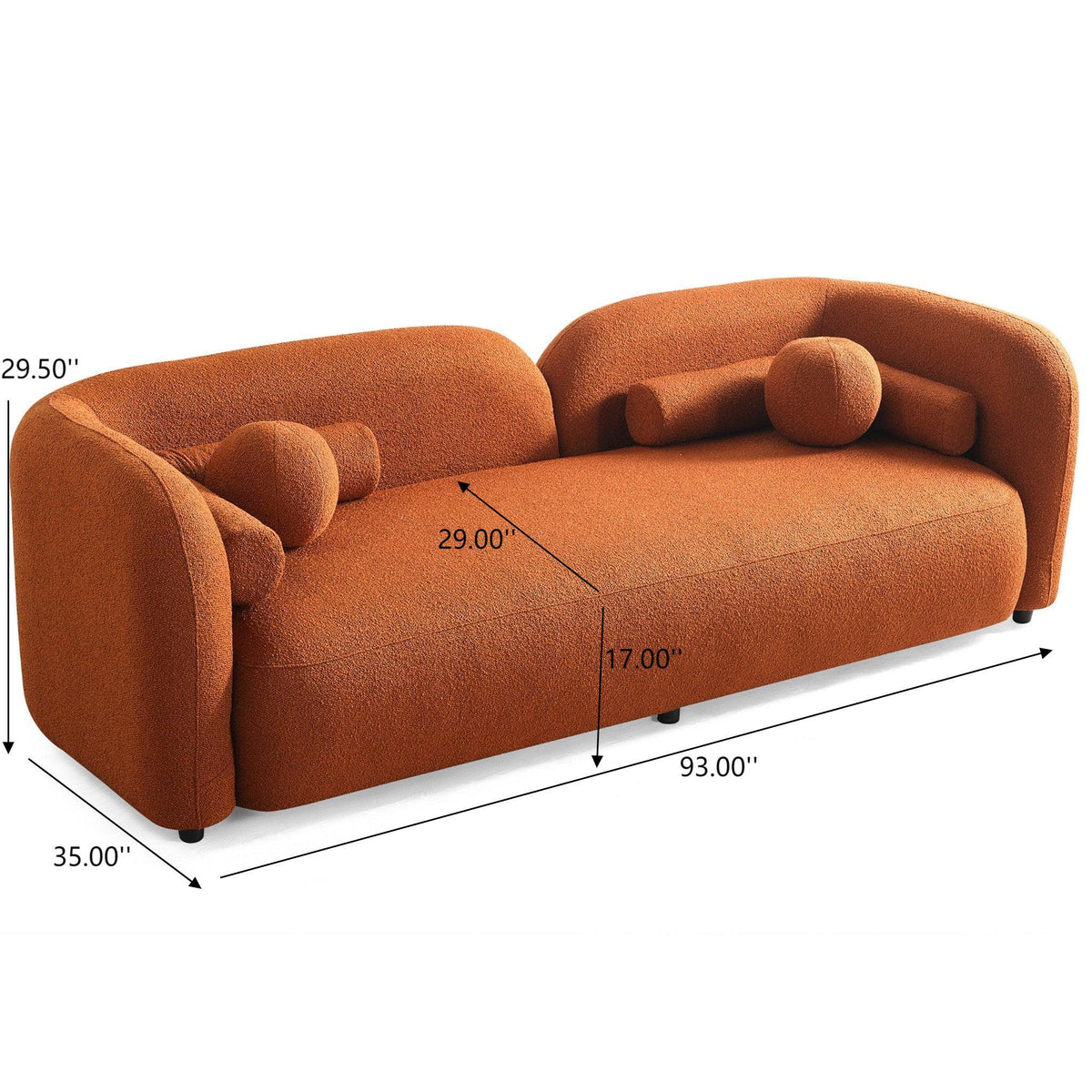 Donna - Japandi Style, Boucle Sofa Ashcroft Furniture