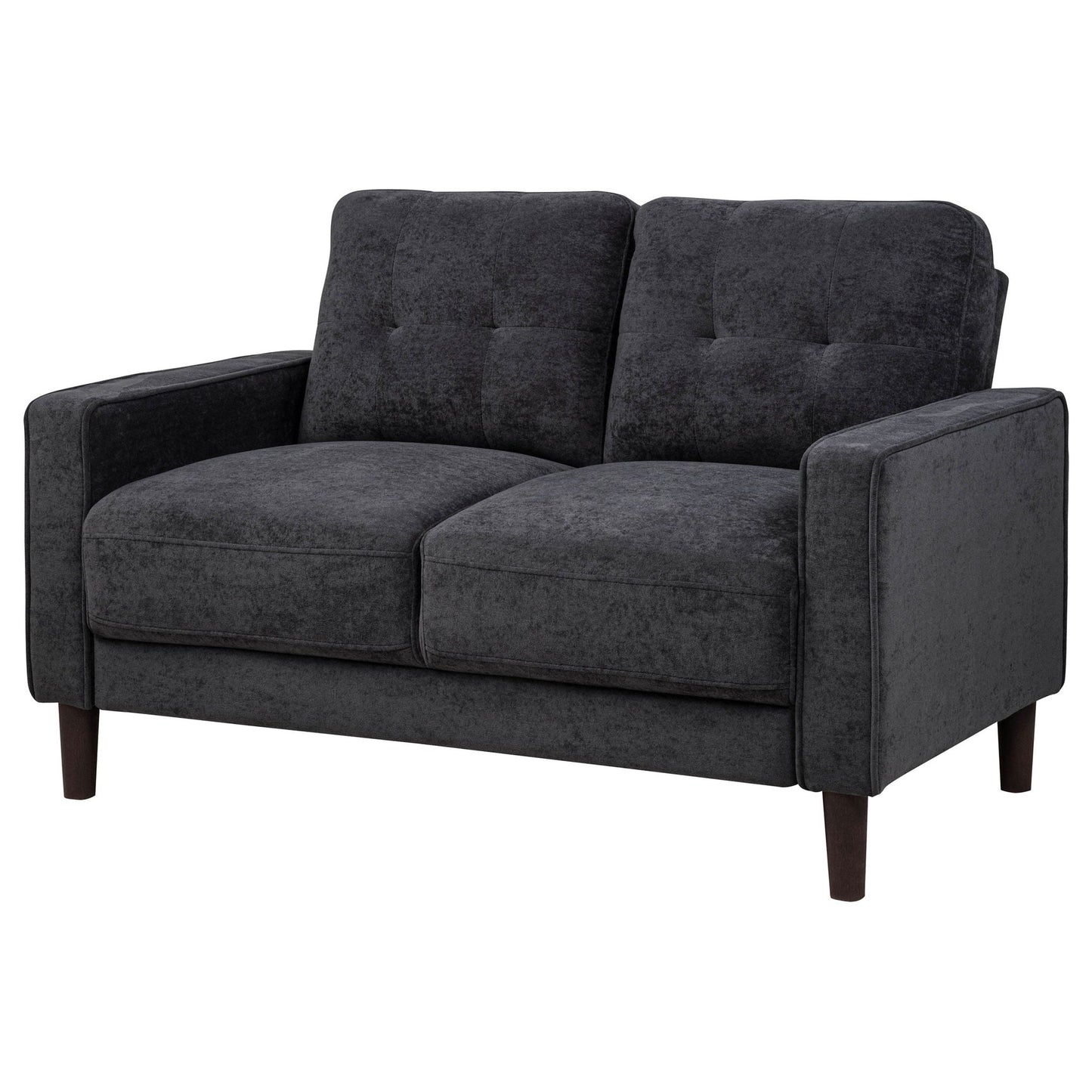 Heather - Track Arm Tufted Loveseat Furniture Max