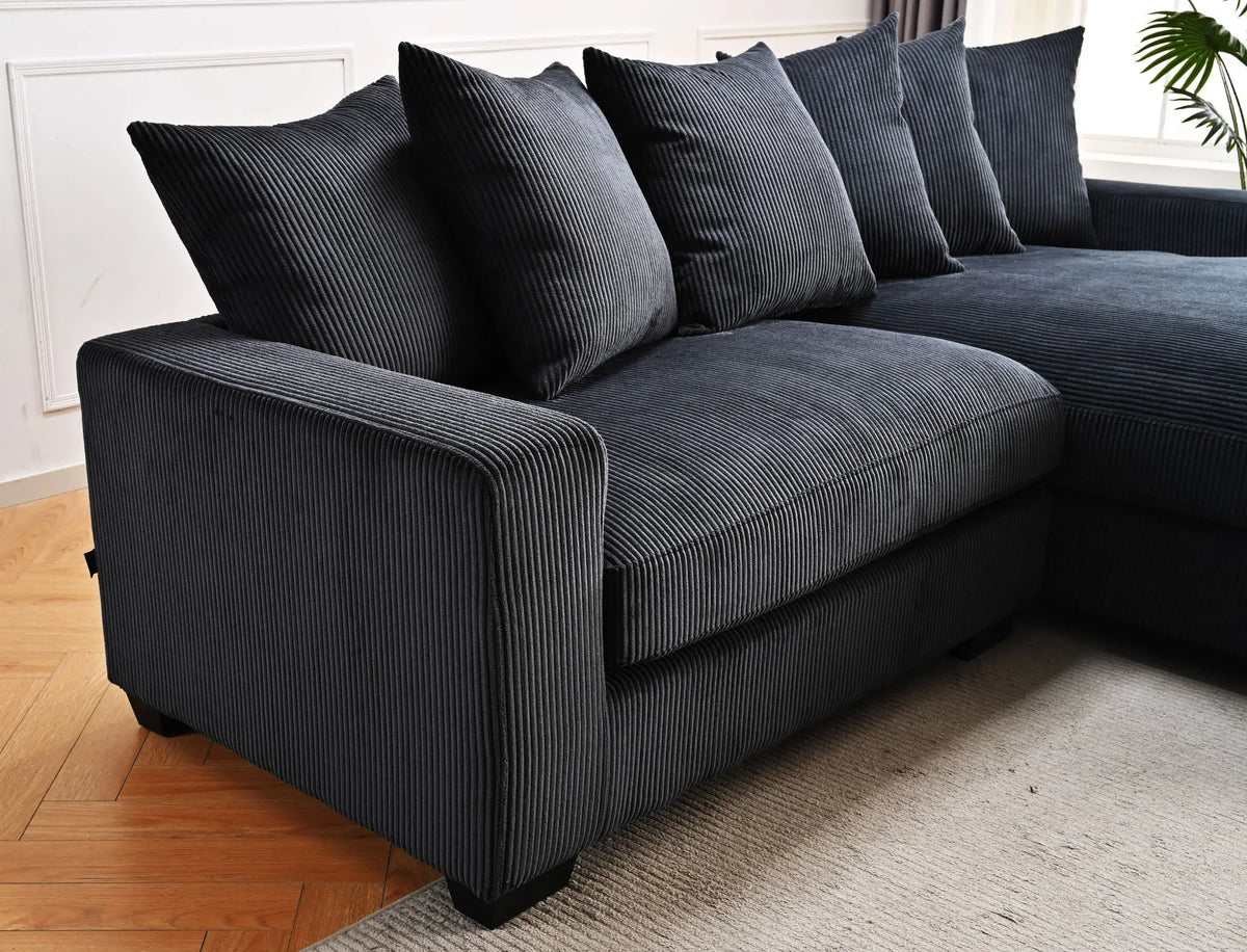 Luxe - Oversized 2 Piece Sectional Couches For Living Room, L Shaped Sofa With Chaise US Pride