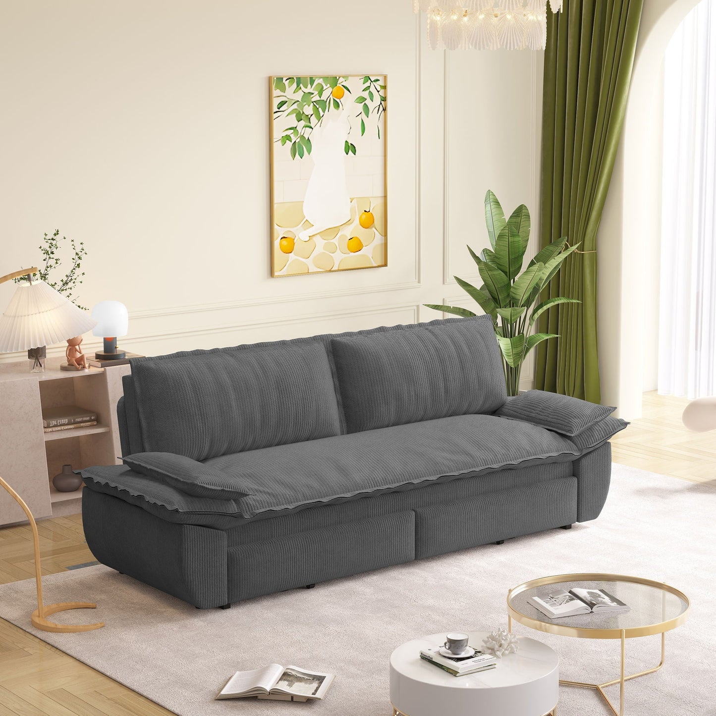 Queen Pull Out Bed, 3 In 1 Convertible Sleeper Sofa Home Essentials