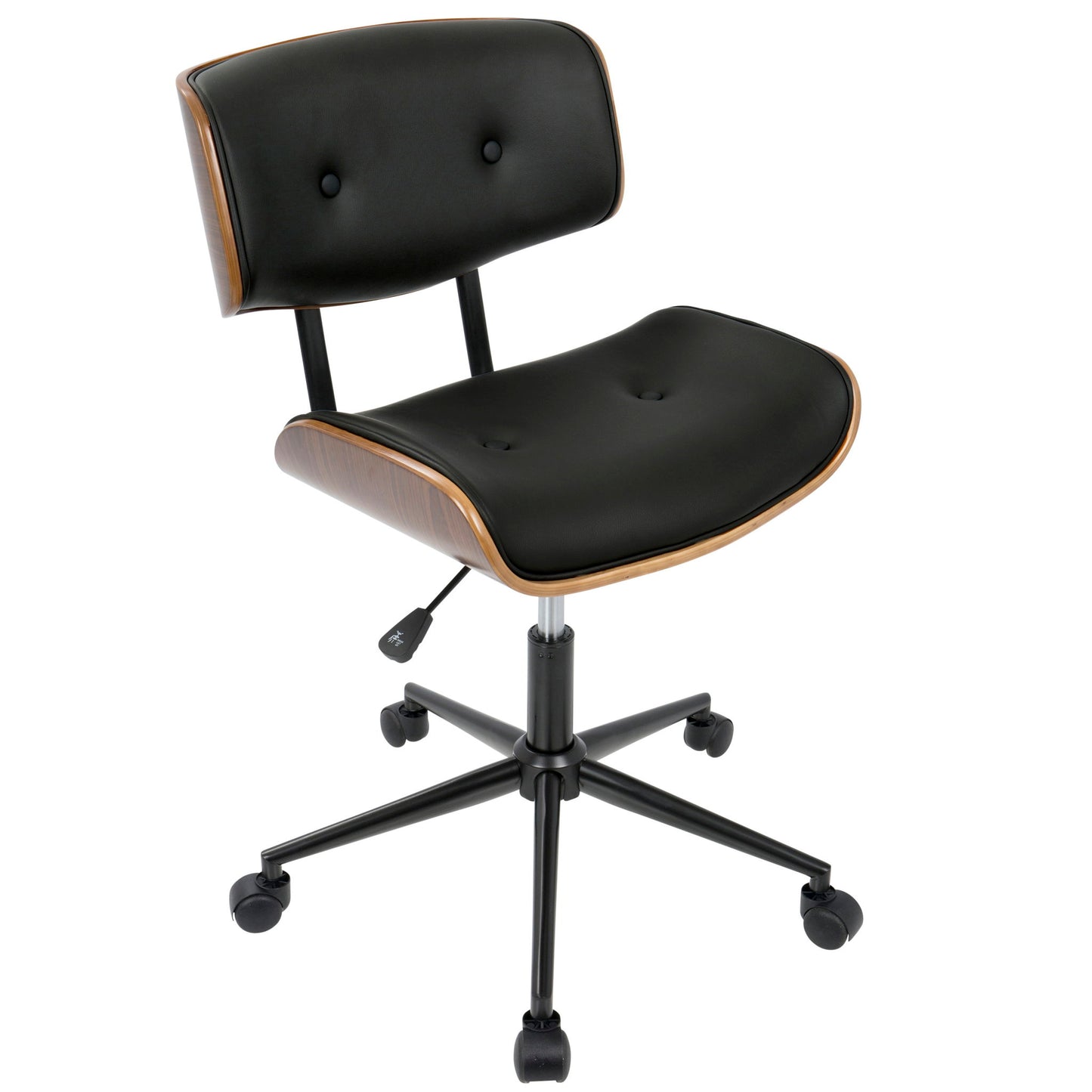 Lombardi - Mid Century Modern Adjustable Office Chair With Swivel Lumi Source