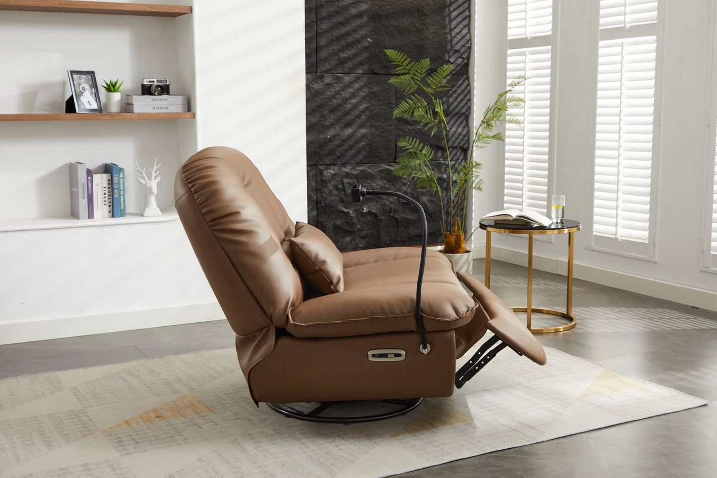 Power Recliner Swivel Glider USB Charger With Bluetooth Music Player, Sleep, Working, Game And Leisure Home Essentials